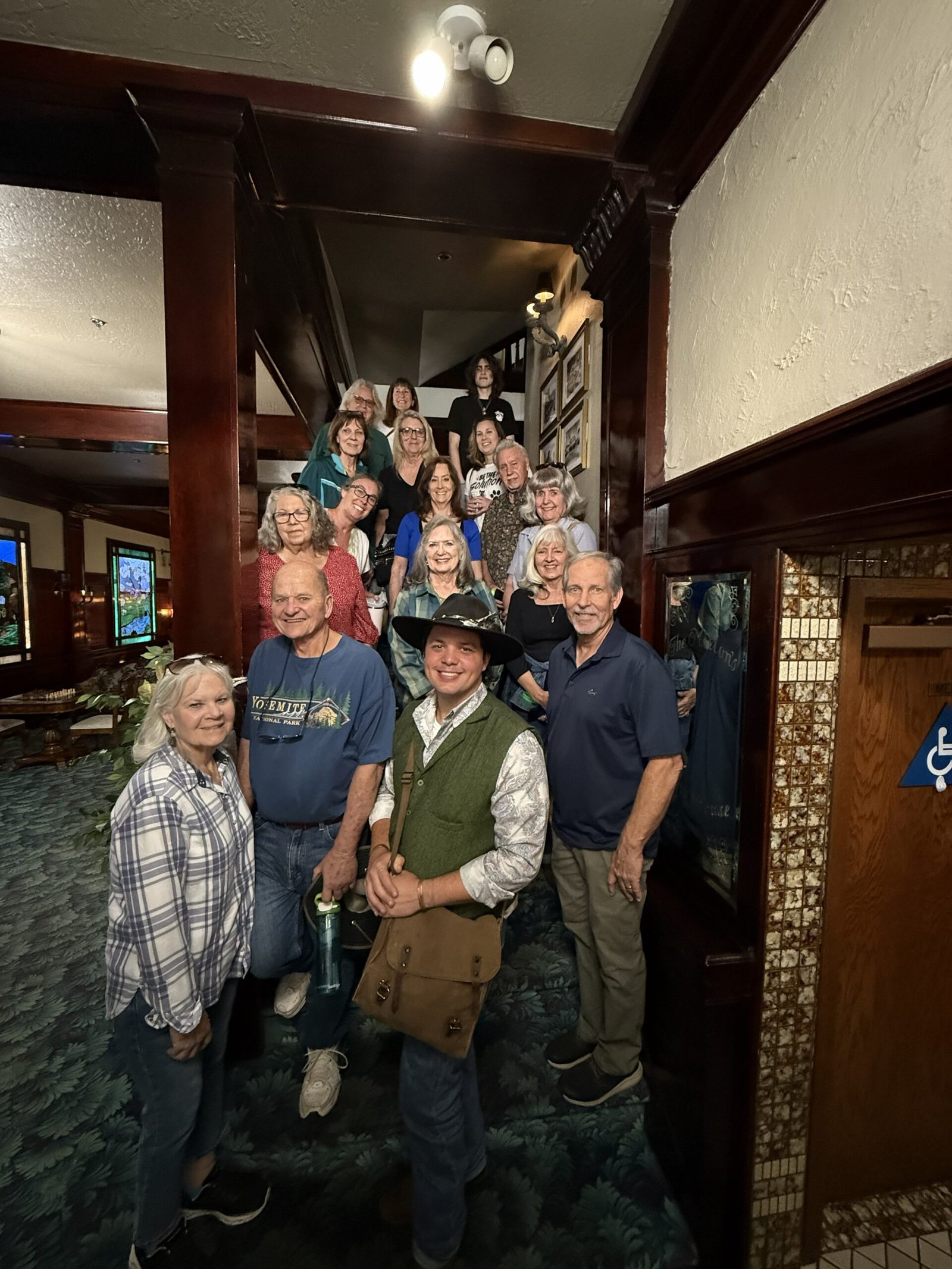 Moonlight Tours group inside the Cary House Hotel